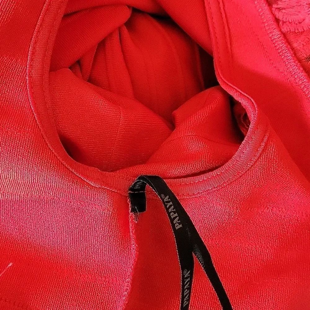 BRAND NEW PAPAYA ROUND NECK BODY-CON SLEEVELESS MINI DRESS - Picture 15 of 15